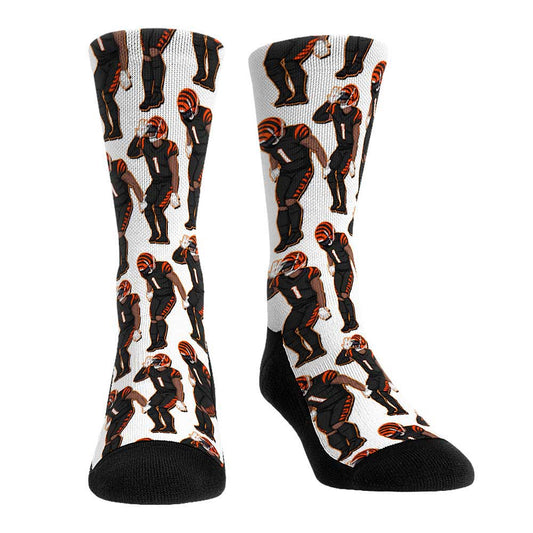 Unisex Rock Em Socks Ja'Marr Chase Cincinnati Bengals Player Celebration Crew Socks