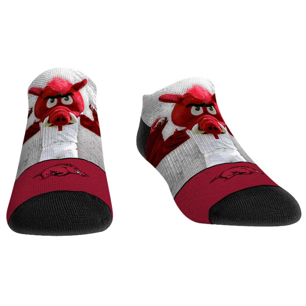 Unisex Rock Em Socks Arkansas Razorbacks Mascot Walkout Low Cut Socks