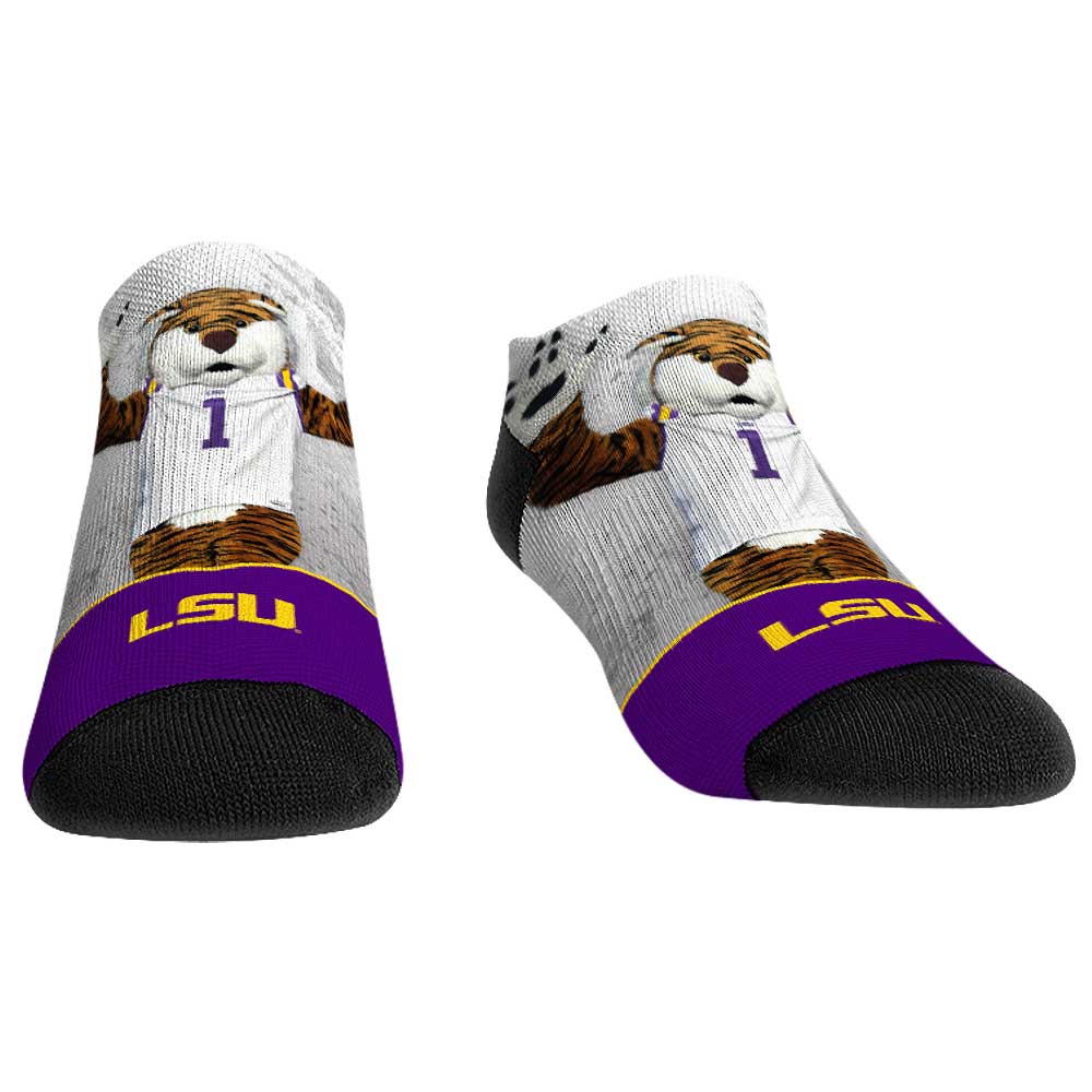 Unisex Rock Em Socks LSU Tigers Mascot Walkout Low Cut Socks
