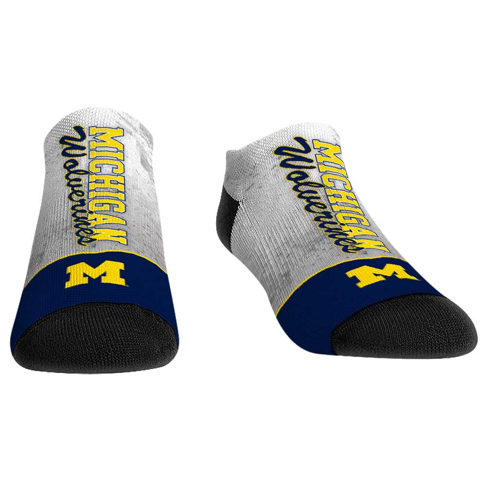 Unisex Rock Em Socks Michigan Wolverines Mascot Walkout Low Cut Socks