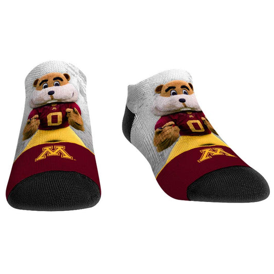 Unisex Rock Em Socks Minnesota Golden Gophers Mascot Walkout Low Cut Socks