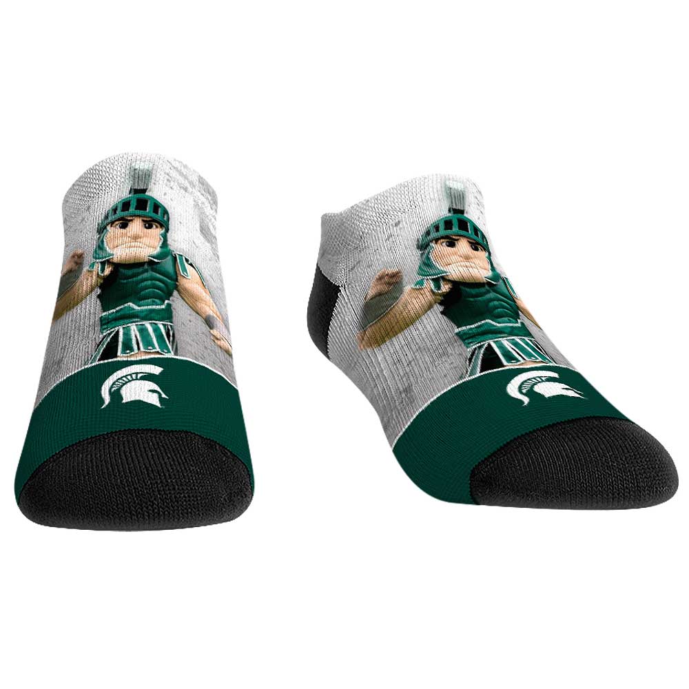 Unisex Rock Em Socks Michigan State Spartans Mascot Walkout Low Cut Socks