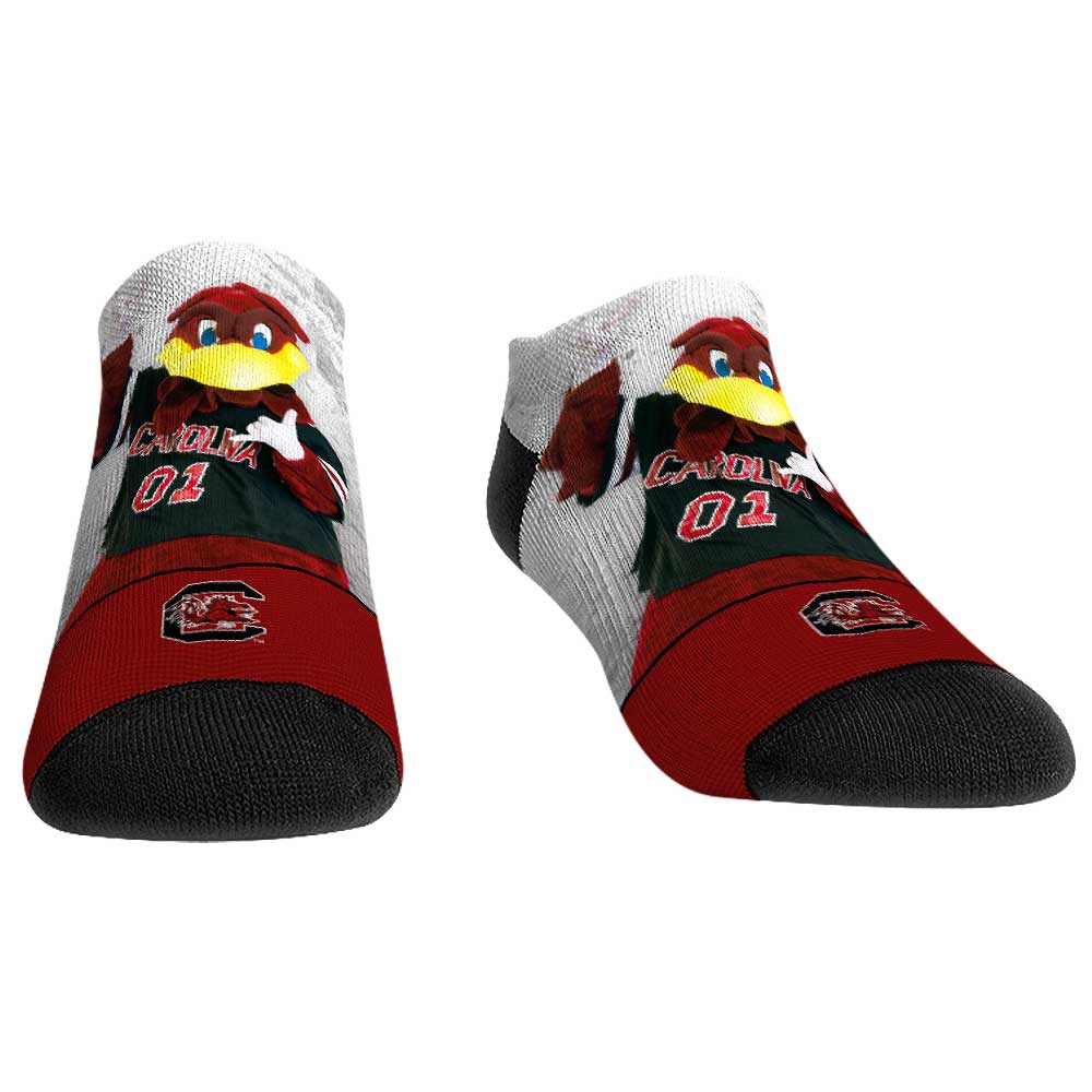 Unisex Rock Em Socks South Carolina Gamecocks Mascot Walkout Low Cut Socks