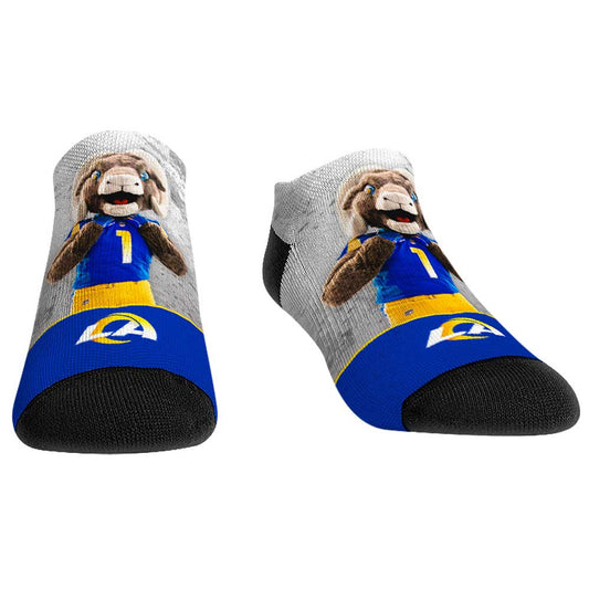 Unisex Rock Em Socks Los Angeles Rams Mascot Walkout Low Cut Socks