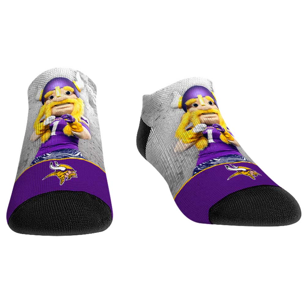 Unisex Rock Em Socks Minnesota Vikings Mascot Walkout Low Cut Socks