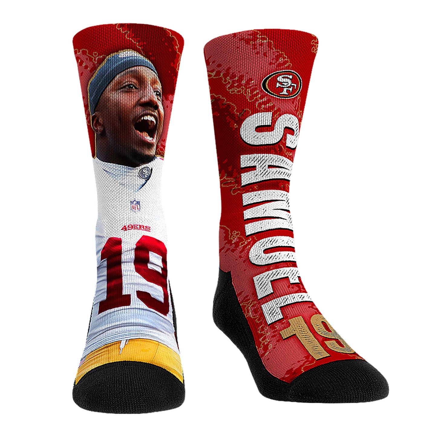 Unisex Rock Em Socks Deebo Samuel San Francisco 49ers Big Player Crew Socks