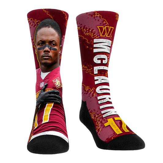 Unisex Rock Em Socks Terry McLaurin Washington Commanders Big Player Crew Socks