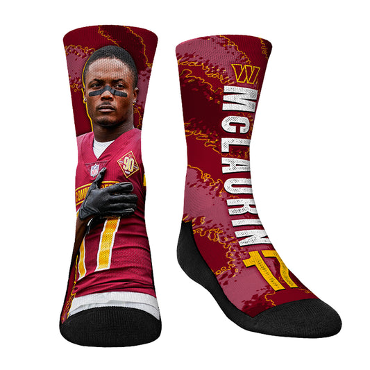 Youth Rock Em Socks Terry McLaurin Washington Commanders Big Player Crew Socks