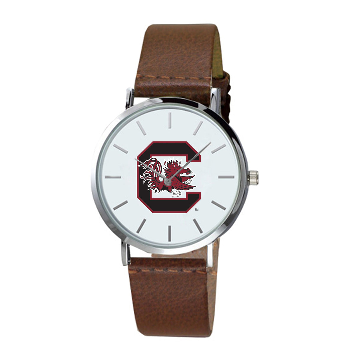 South Carolina Gamecocks Plexus Brown Leather Watch