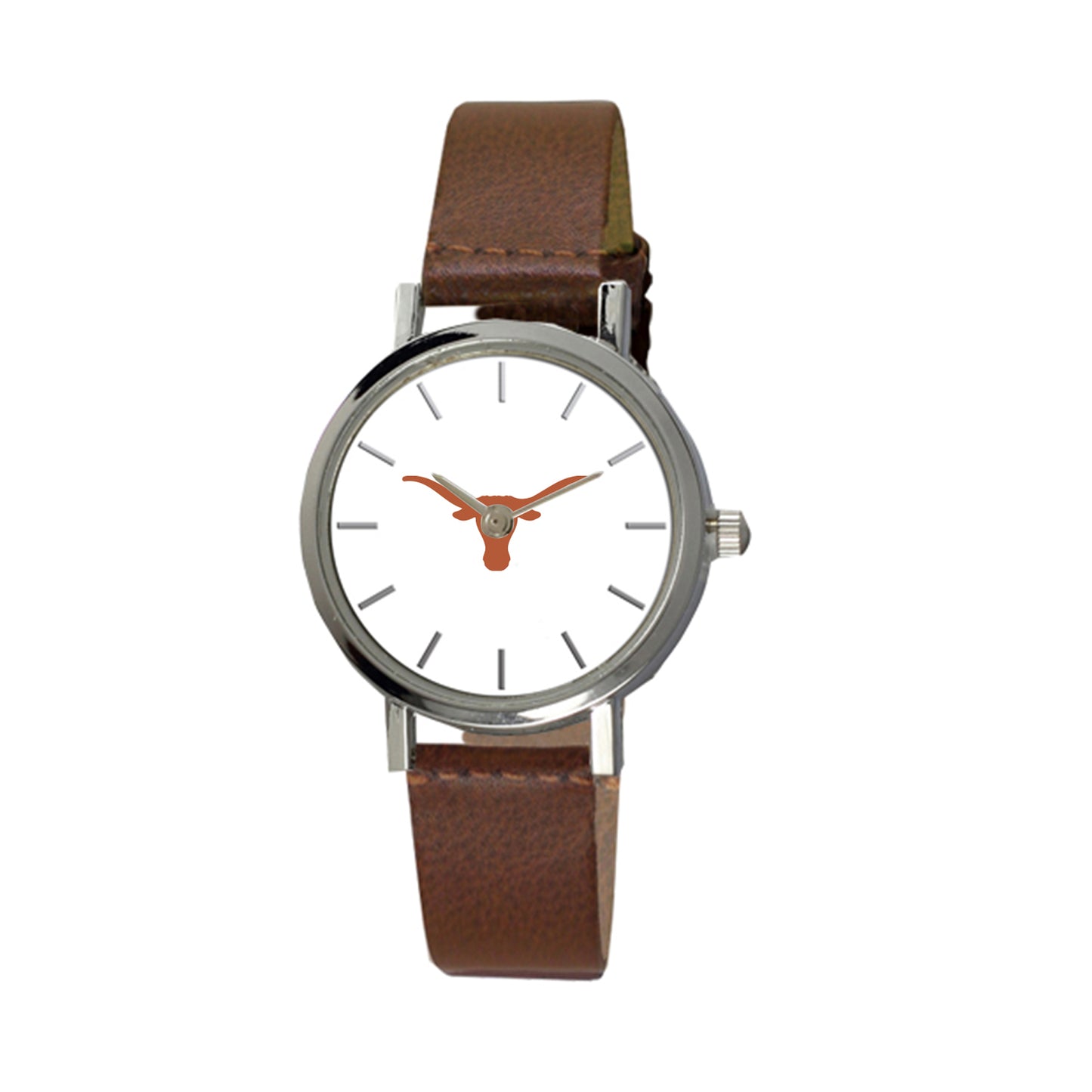 Women's Texas Longhorns Plexus Brown Leather Watch