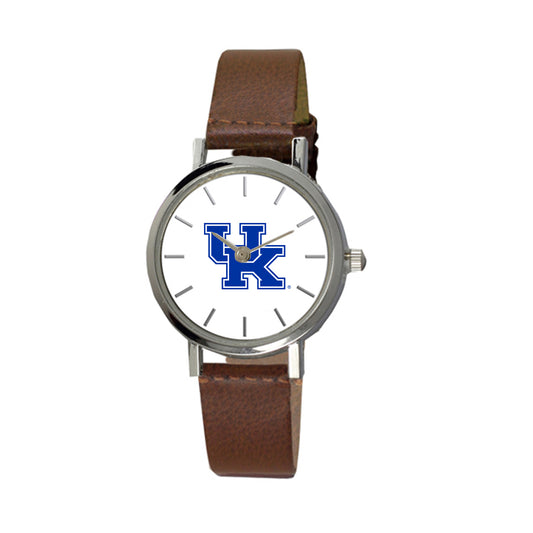 Women's Kentucky Wildcats Plexus Brown Leather Watch