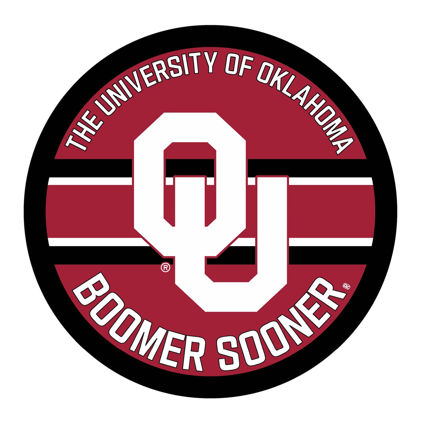 Oklahoma Sooners 15" Round LED Lit Wall Sign