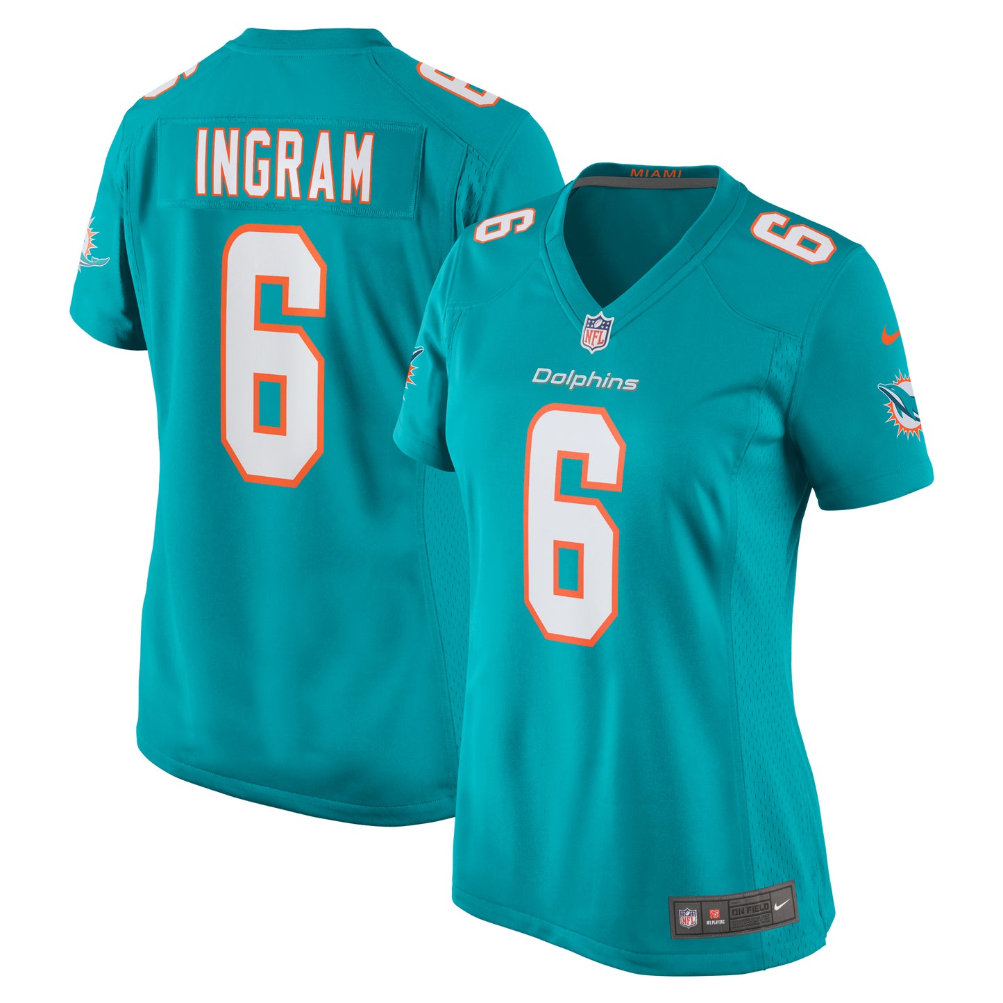 Women's Nike Melvin Ingram Aqua Miami Dolphins Home Game Player Jersey