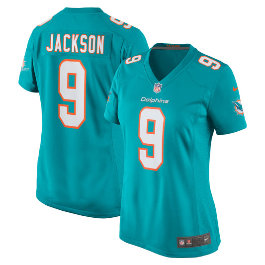 Women's Nike Calvin Jackson Aqua Miami Dolphins Home Game Player Jersey