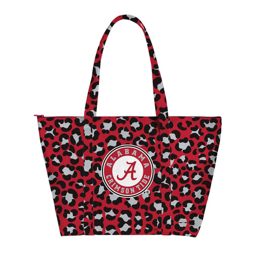 Alabama Crimson Tide Leopard Weekender Tote Bag