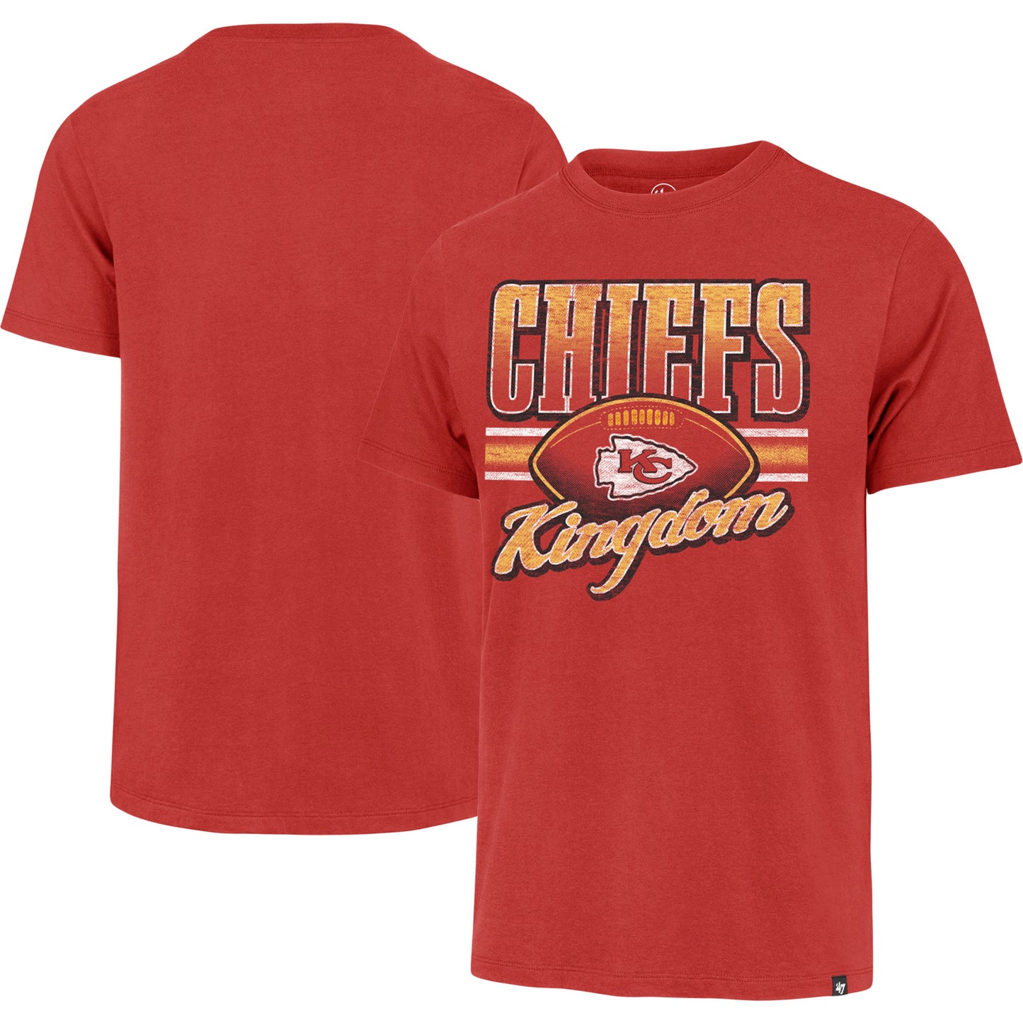 Men's '47 Red Kansas City Chiefs Chiefs Kingdom Regional Franklin T-Shirt