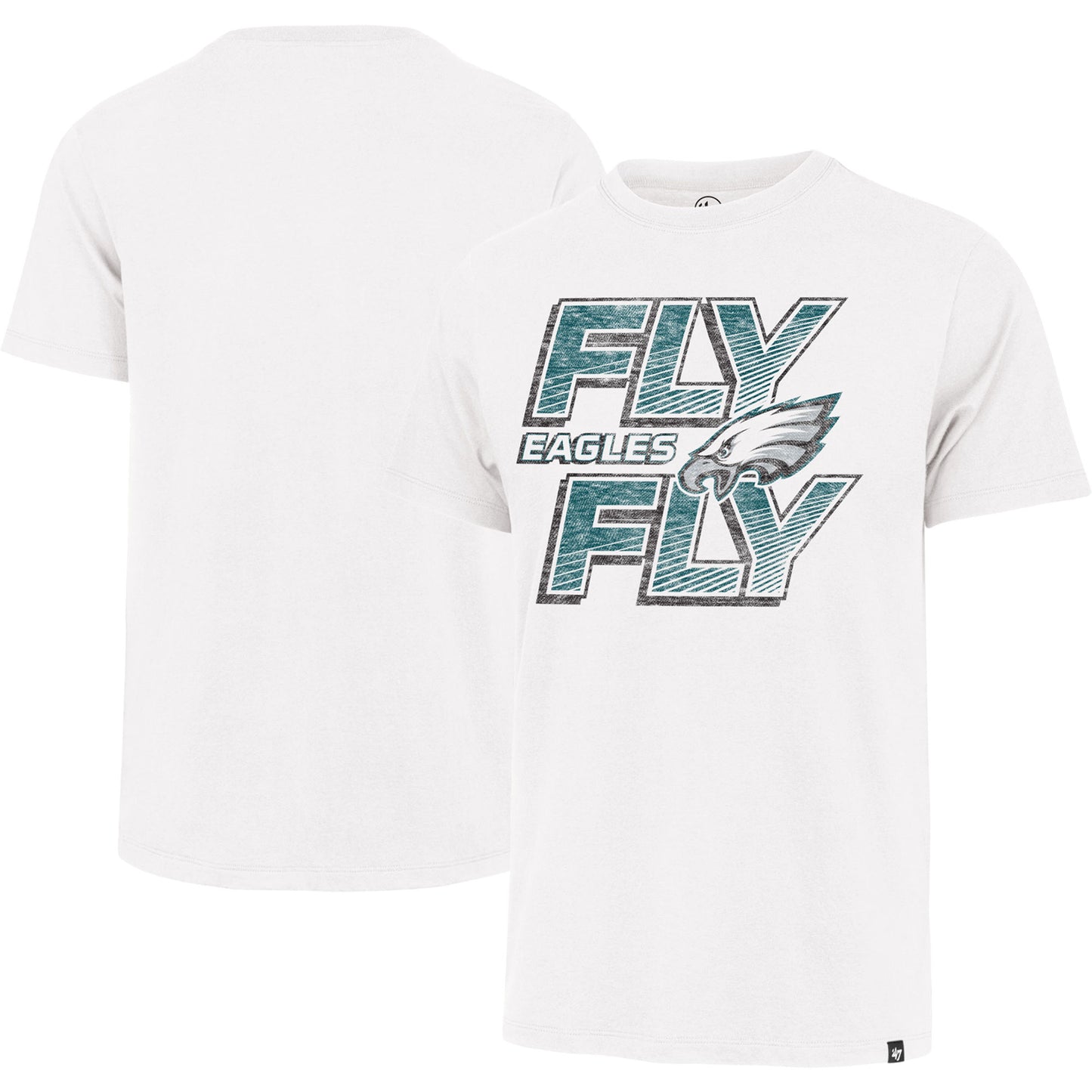 Men's '47 White Philadelphia Eagles Fly Regional Franklin T-Shirt