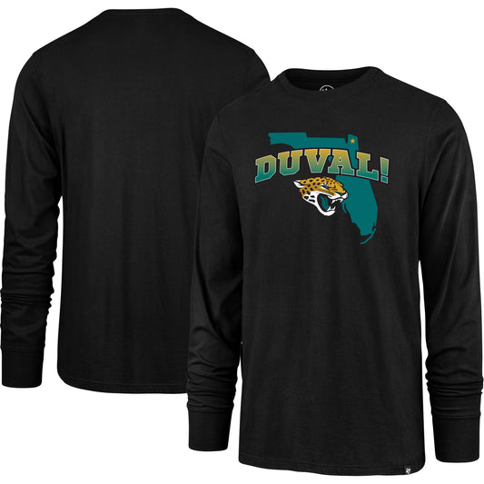 Men's '47 Black Jacksonville Jaguars Regional Super Rival Long Sleeve T-Shirt