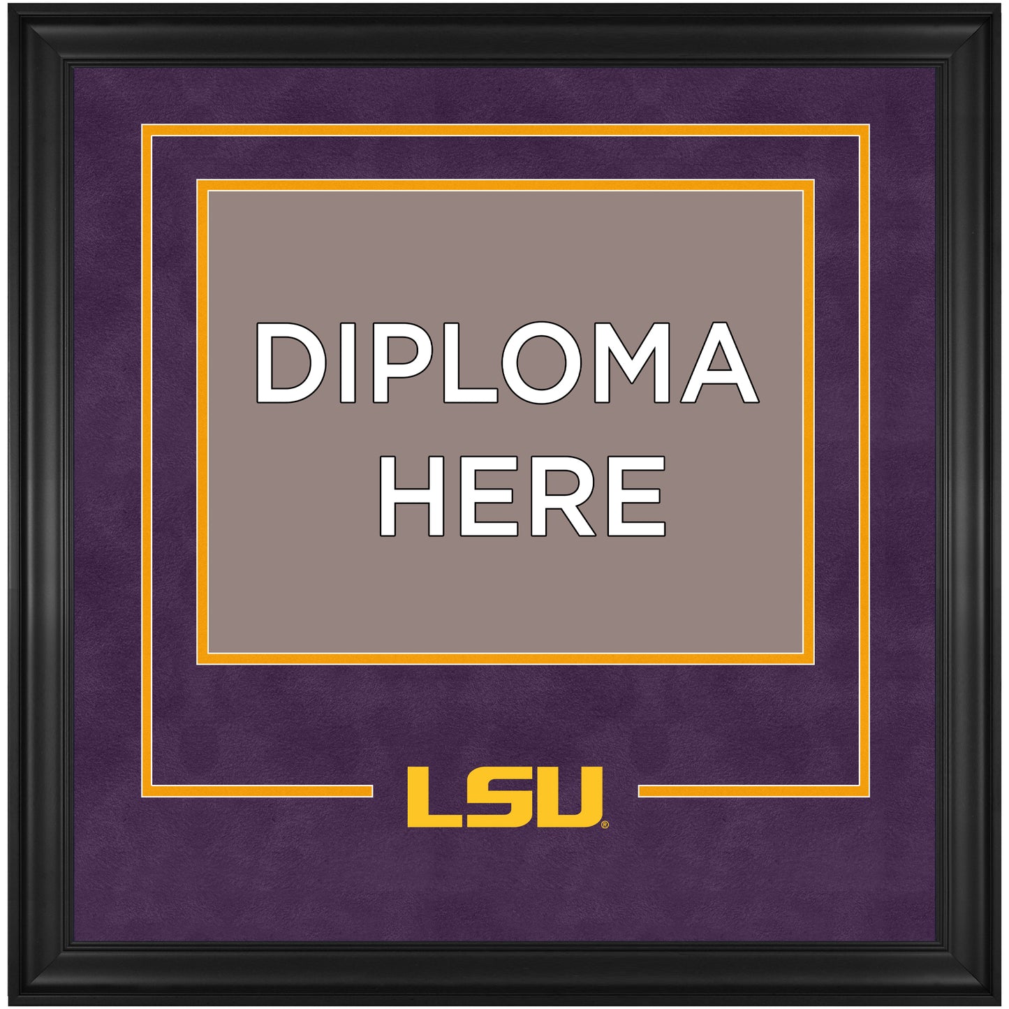 LSU Tigers Deluxe 11" x 14" Diploma Frame with Team Logo