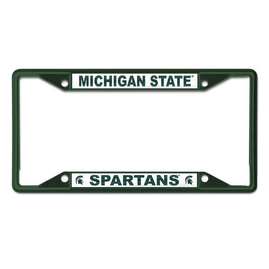 WinCraft Michigan State Spartans Chrome Color License Plate Frame
