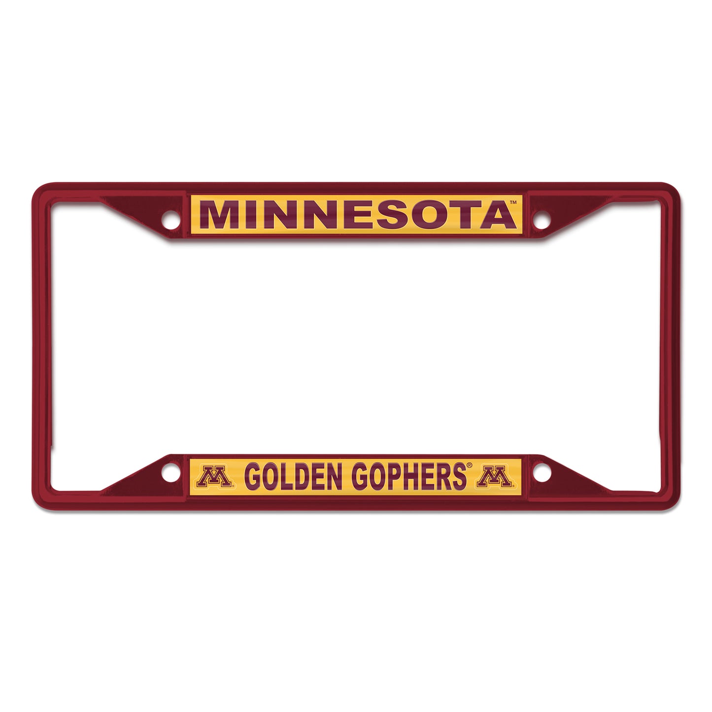 WinCraft Minnesota Golden Gophers Chrome Color License Plate Frame