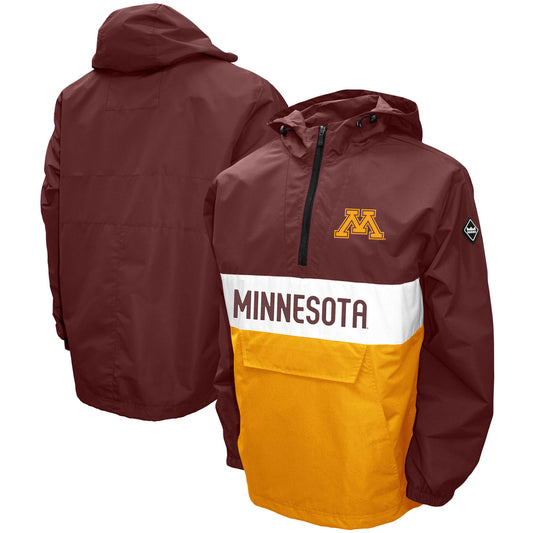 Men's Franchise Club Maroon Minnesota Golden Gophers Alpha Anorak Half-Zip Jacket