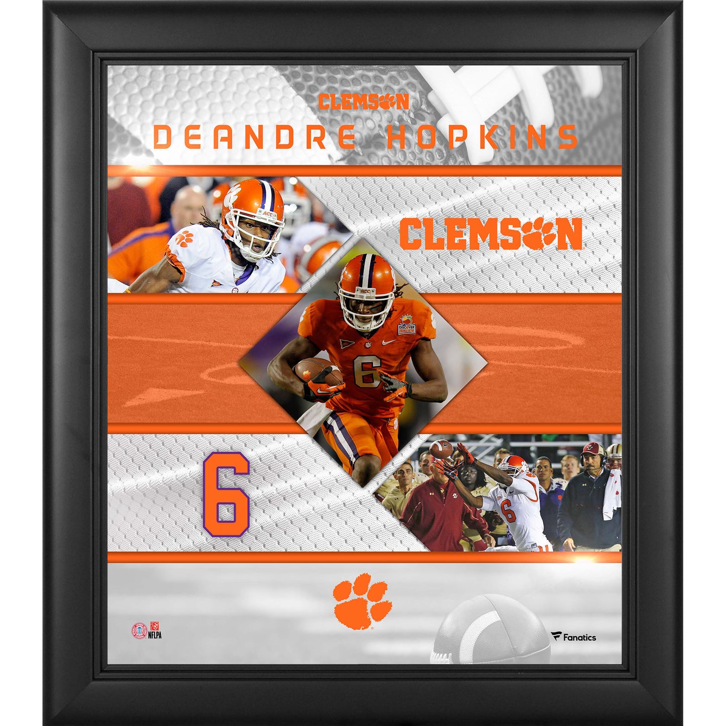 DeAndre Hopkins Clemson Tigers Framed 15" x 17" Stitched Stars Collage