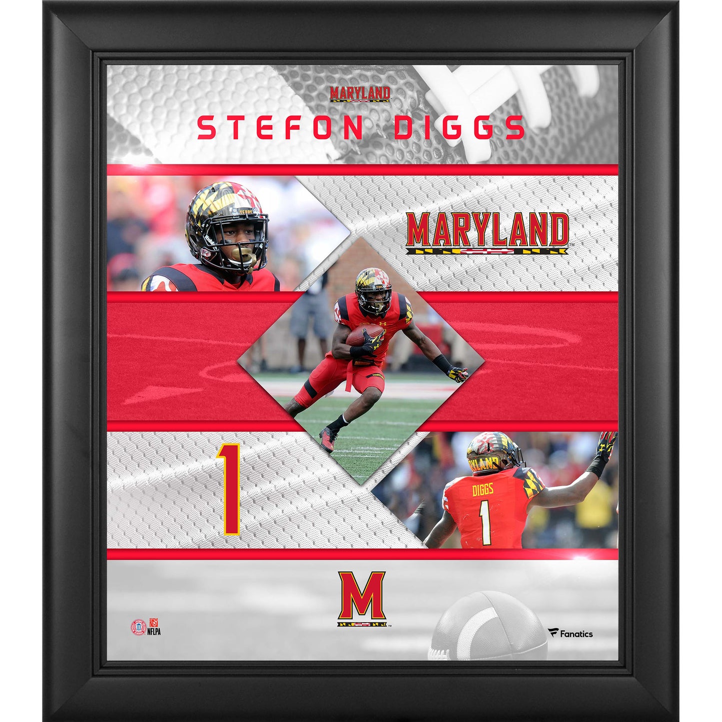 Stefon Diggs Maryland Terrapins Framed 15" x 17" Stitched Stars Collage