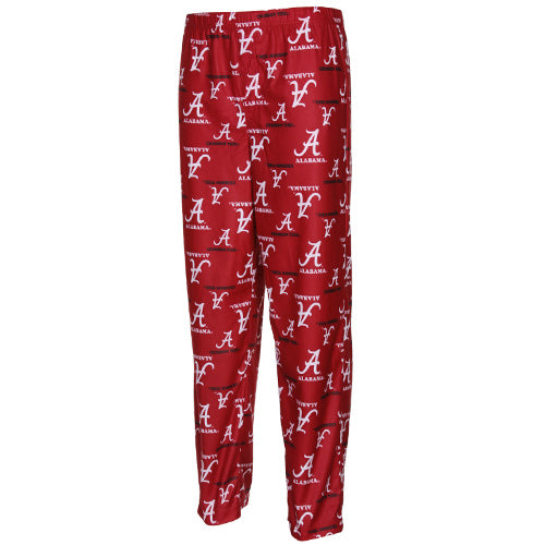 Alabama Crimson Tide Youth Crimson Team Logo Flannel Pajama Pants