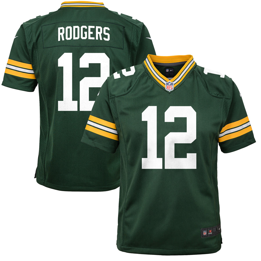 Youth Nike Aaron Rodgers Green Green Bay Packers Game Jersey