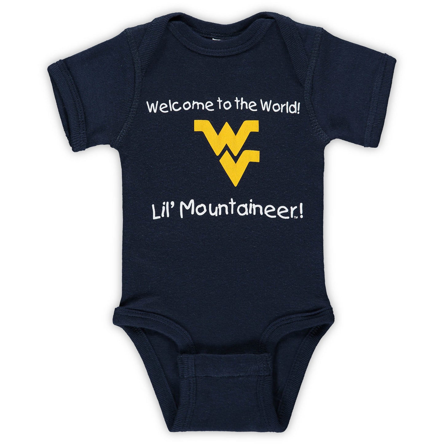 West Virginia Mountaineers Newborn Welcome to the World Creeper - Navy