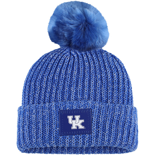 Women's Love Your Melon Royal Kentucky Wildcats Cuffed Knit Hat with Pom