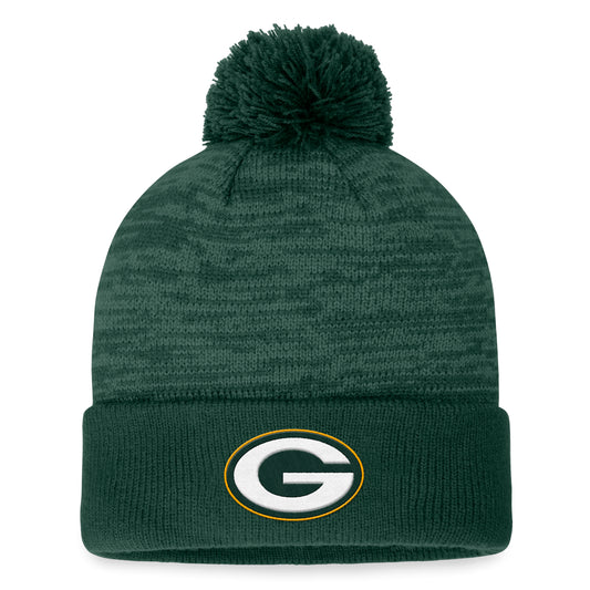 Men's Fanatics Green Green Bay Packers Defender Cuffed Knit Hat with Pom