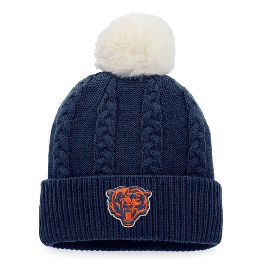 Women's Fanatics Navy Chicago Bears Vintage Heritage Cuffed Knit Hat