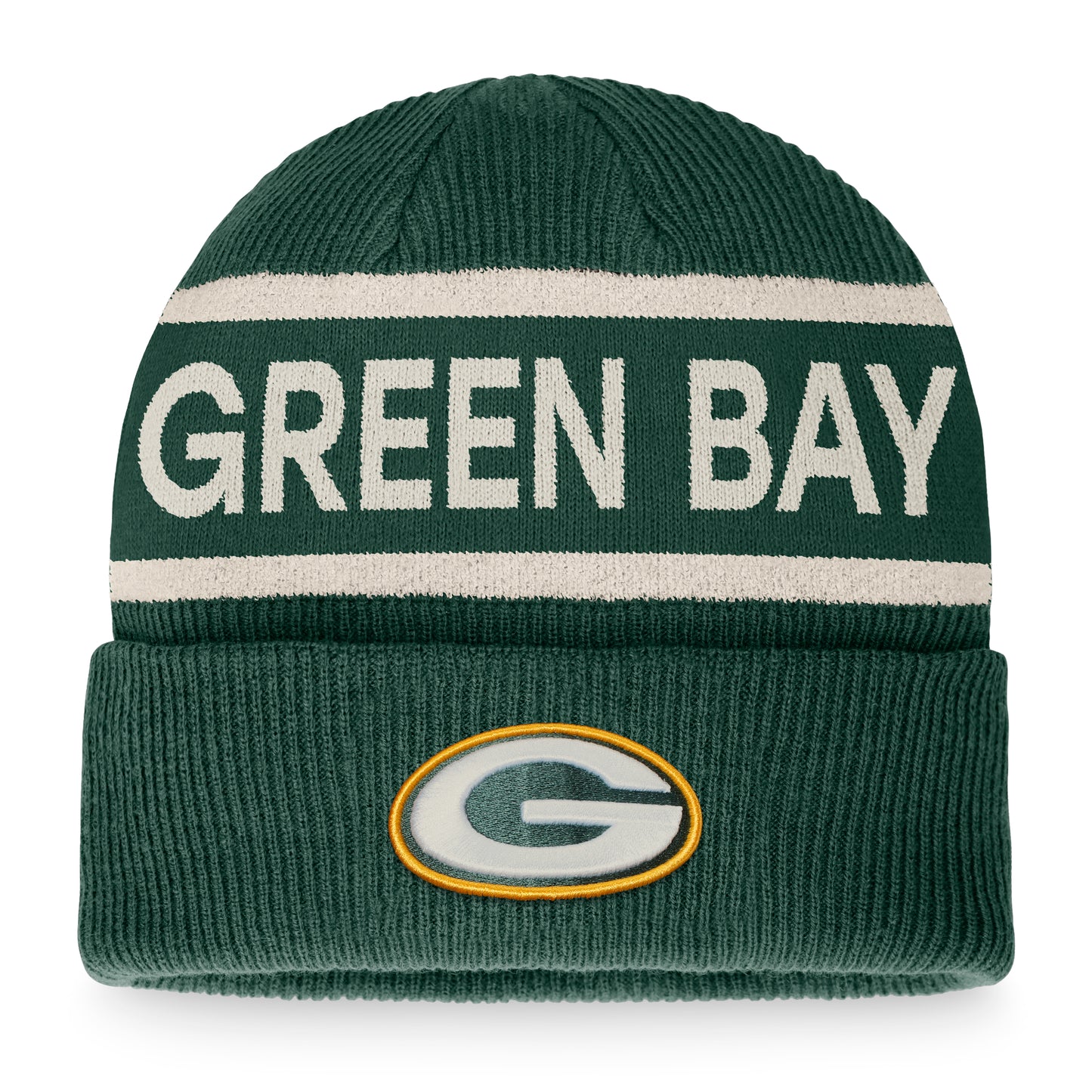 Men's Fanatics  Green Green Bay Packers  Heritage Cuffed Knit Hat