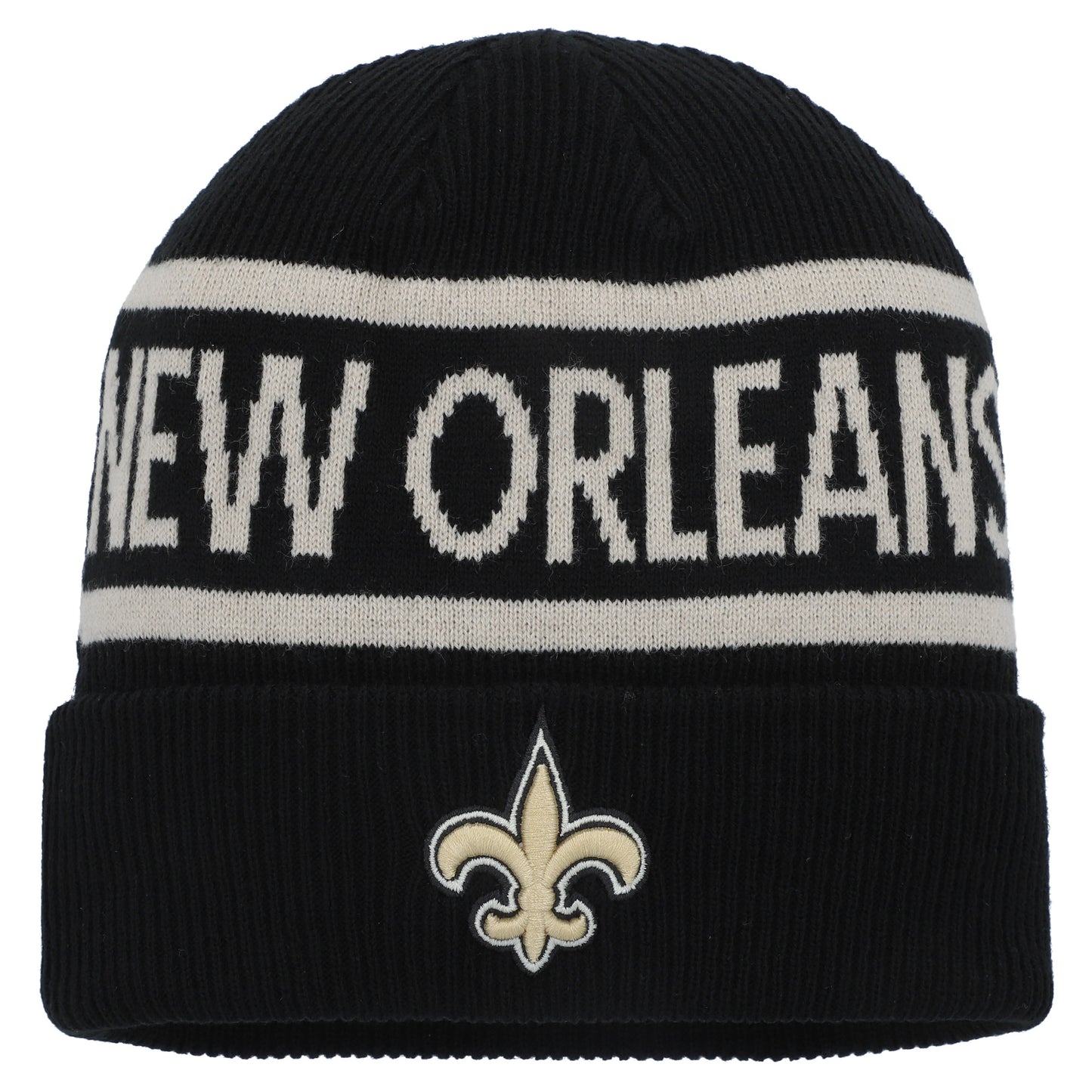 Men's Fanatics  Black New Orleans Saints  Heritage Cuffed Knit Hat