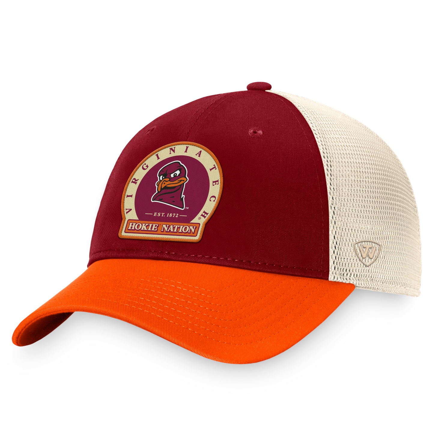 Men's Top of the World Maroon Virginia Tech Hokies Refined Trucker Adjustable Hat