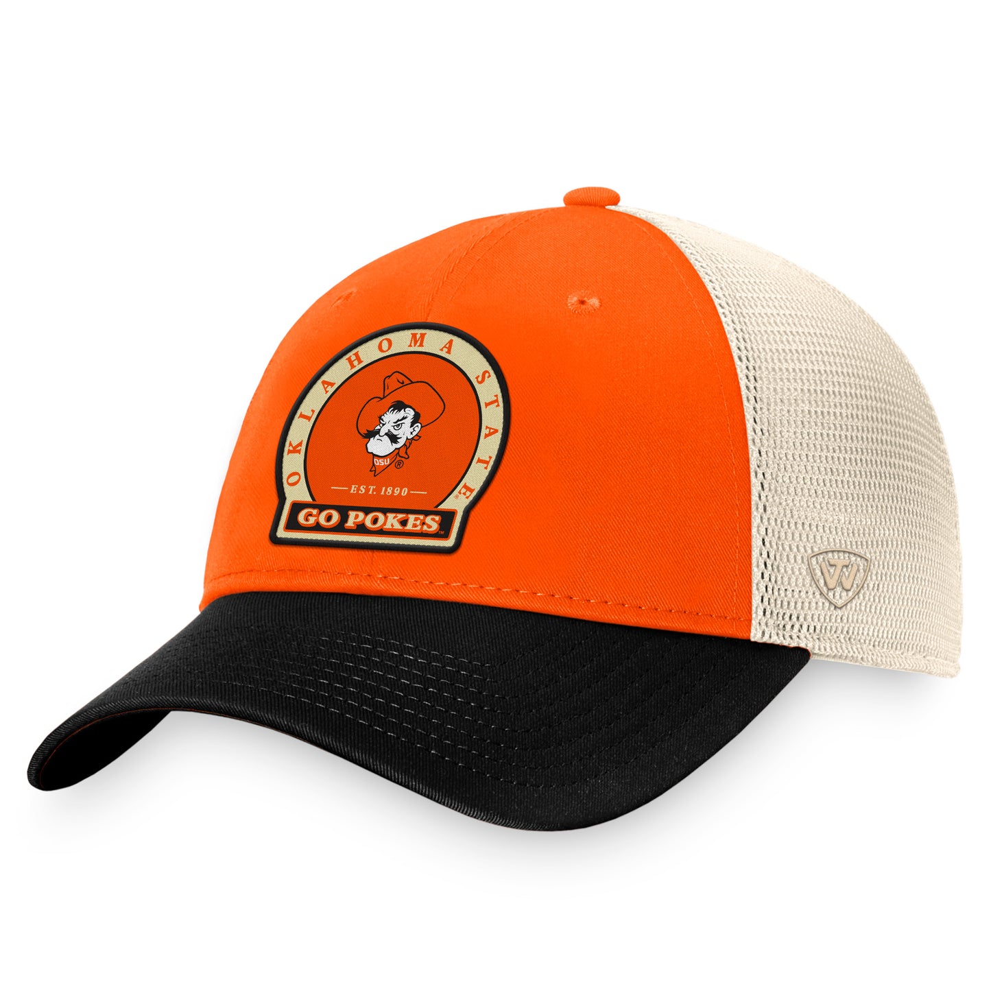Men's Top of the World Orange Oklahoma State Cowboys Refined Trucker Adjustable Hat