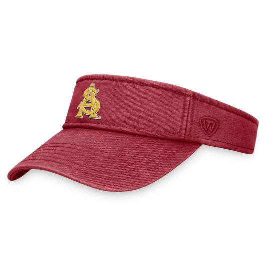 Men's Top of the World  Maroon Arizona State Sun Devils Terry Adjustable Visor