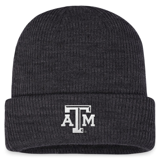 Men's Top of the World Charcoal Texas A&M Aggies Sheer Cuffed Knit Hat