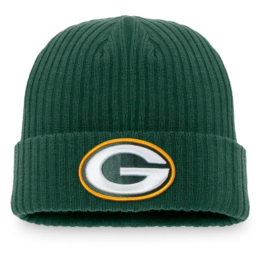 Men's Fanatics Green Green Bay Packers Core Fundamental Cuffed Knit Hat