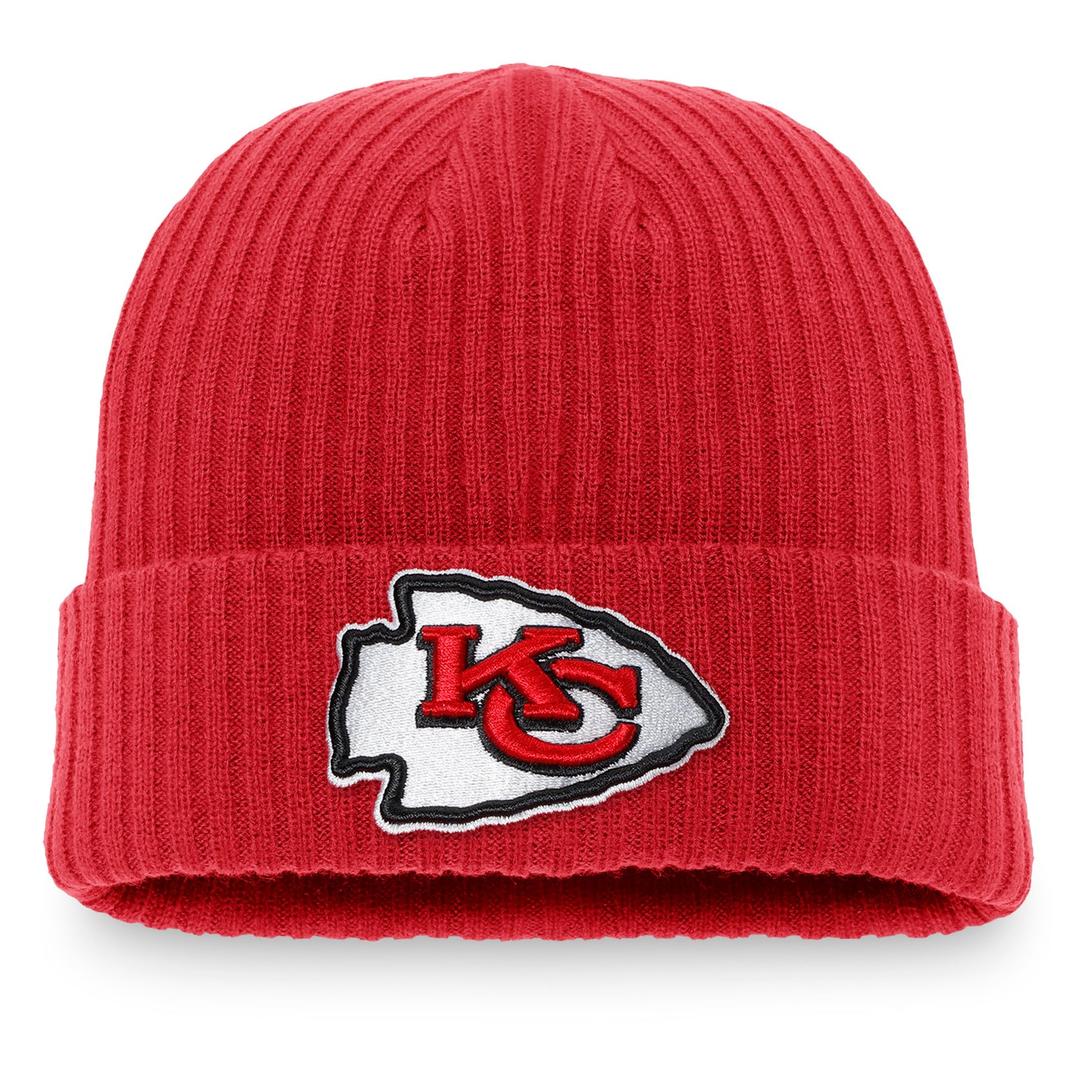 Men's Fanatics Red Kansas City Chiefs Core Fundamental Cuffed Knit Hat