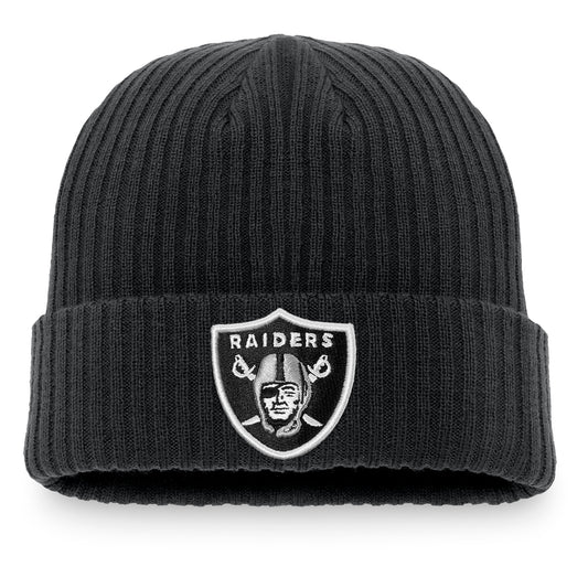 Men's Fanatics Black Las Vegas Raiders Core Fundamental Cuffed Knit Hat