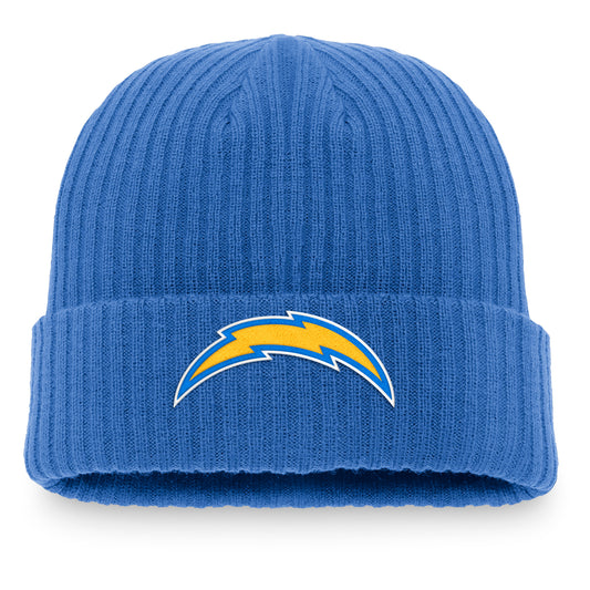 Men's Fanatics Powder Blue Los Angeles Chargers Core Fundamental Cuffed Knit Hat