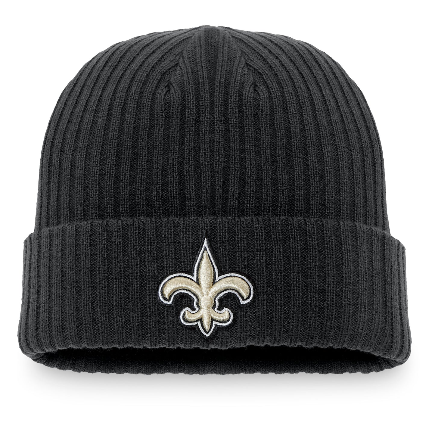 Men's Fanatics Black New Orleans Saints Core Fundamental Cuffed Knit Hat