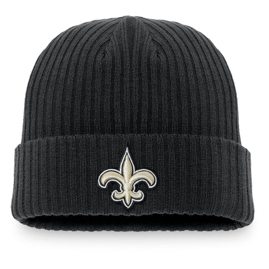 Men's Fanatics Black New Orleans Saints Core Fundamental Cuffed Knit Hat