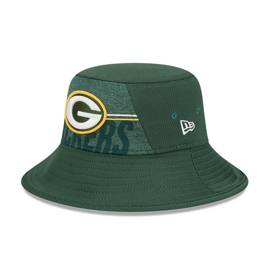 Men's New Era  Green Green Bay Packers 2023 NFL Training Camp Stretch Bucket Hat