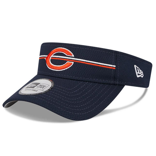 Men's New Era Navy Chicago Bears 2023 NFL Training Camp Primary Logo Adjustable Visor