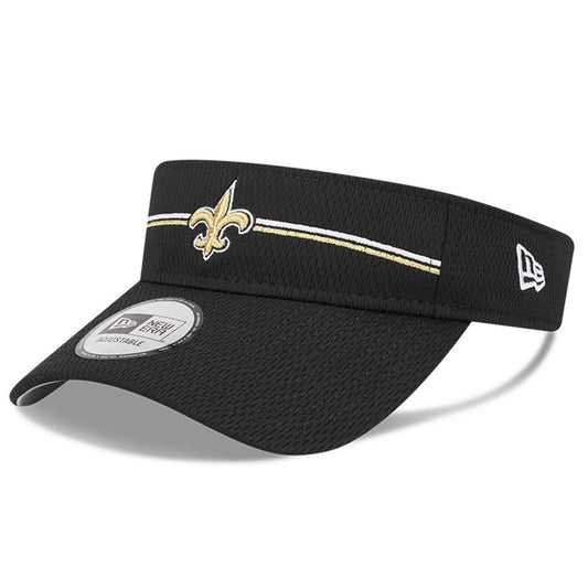 Men's New Era Black New Orleans Saints 2023 NFL Training Camp Adjustable Visor