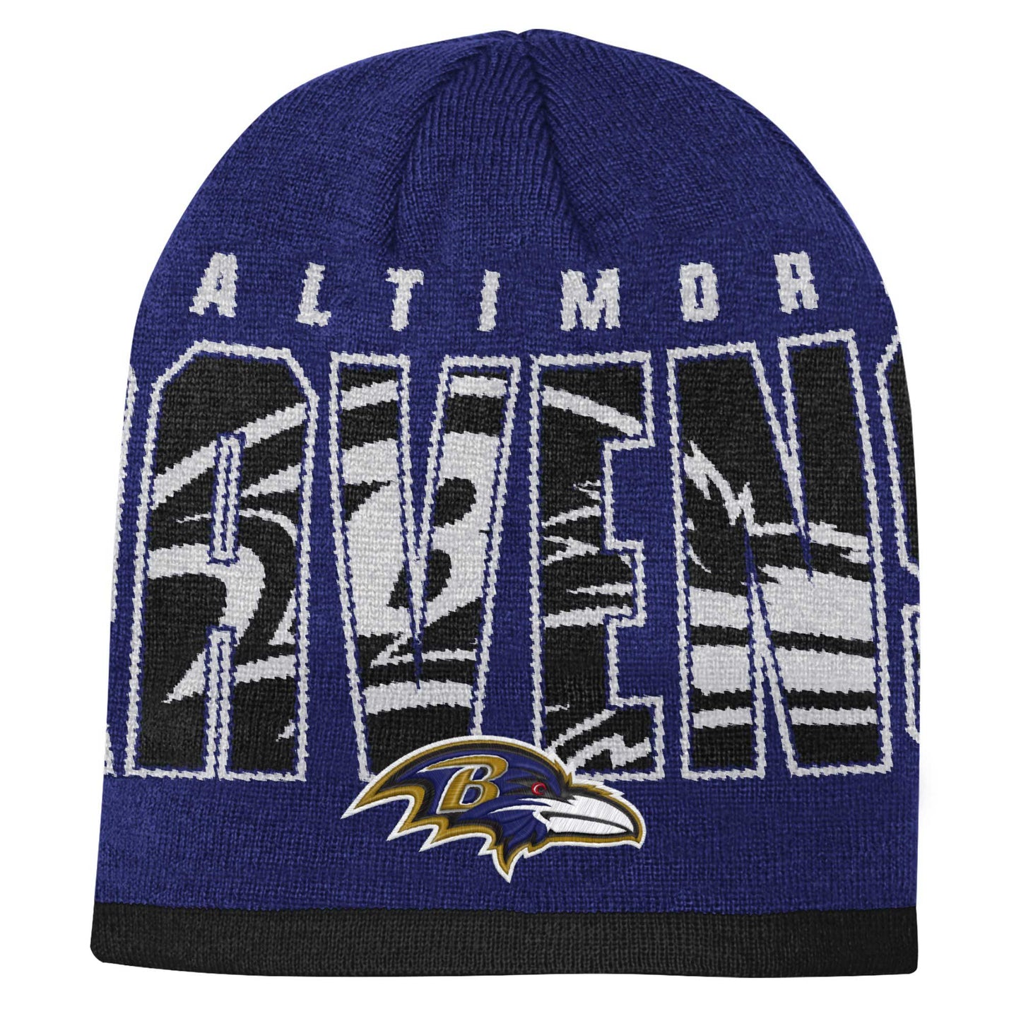 Youth  Purple Baltimore Ravens Legacy Beanie